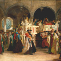 1280px-Solomon_Alexander_Hart_-_The_Feast_of_the_Rejoicing_of_the_Law_at_the_Synagogue_in_Leghorn,_Italy_-_Google_Art_Project.jpg